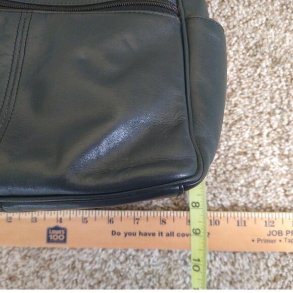 SAS Navy Blue Leather Hobo Crossbody Bag • Adjustable Strap - Picture 8 of 12